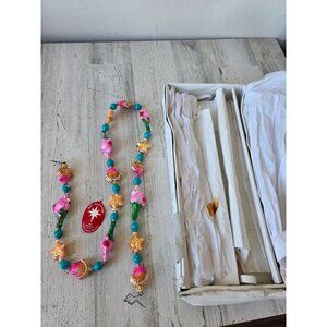 Vintage radko flamingo keys shell Garland glass ornament Xmas Beach tropical Haw